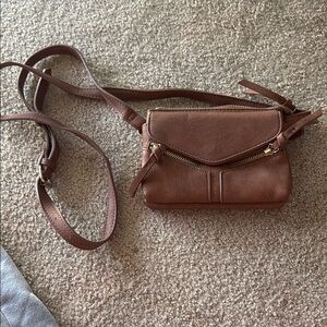 Brown Leather Crossbody Bag